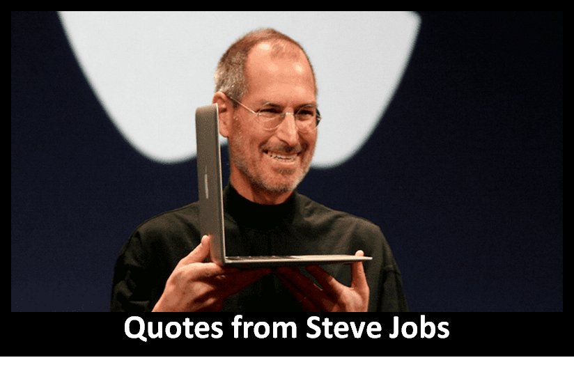 Quotes and sayings from Steve Jobs